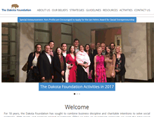 Tablet Screenshot of dakotafoundation.org
